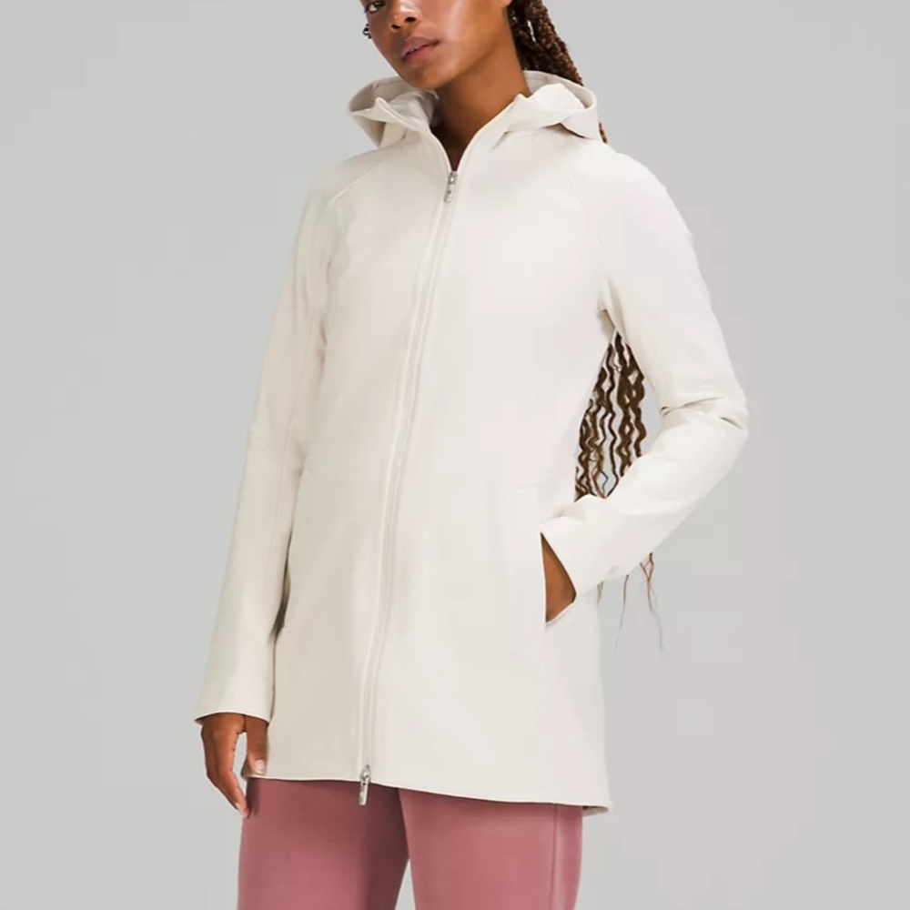 Lululemon Rain Jacket (Shell) - Beige, Size 4
